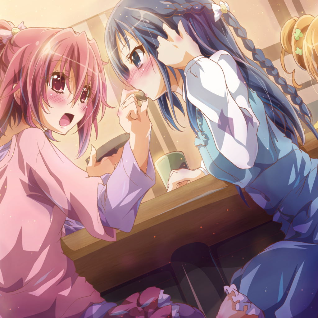 Девушки в баре в аниме Весёлые детки-таблетки