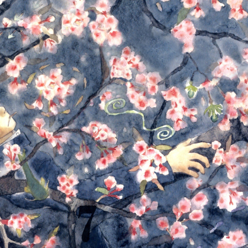 Парень в саду, аниме Мастер Муси