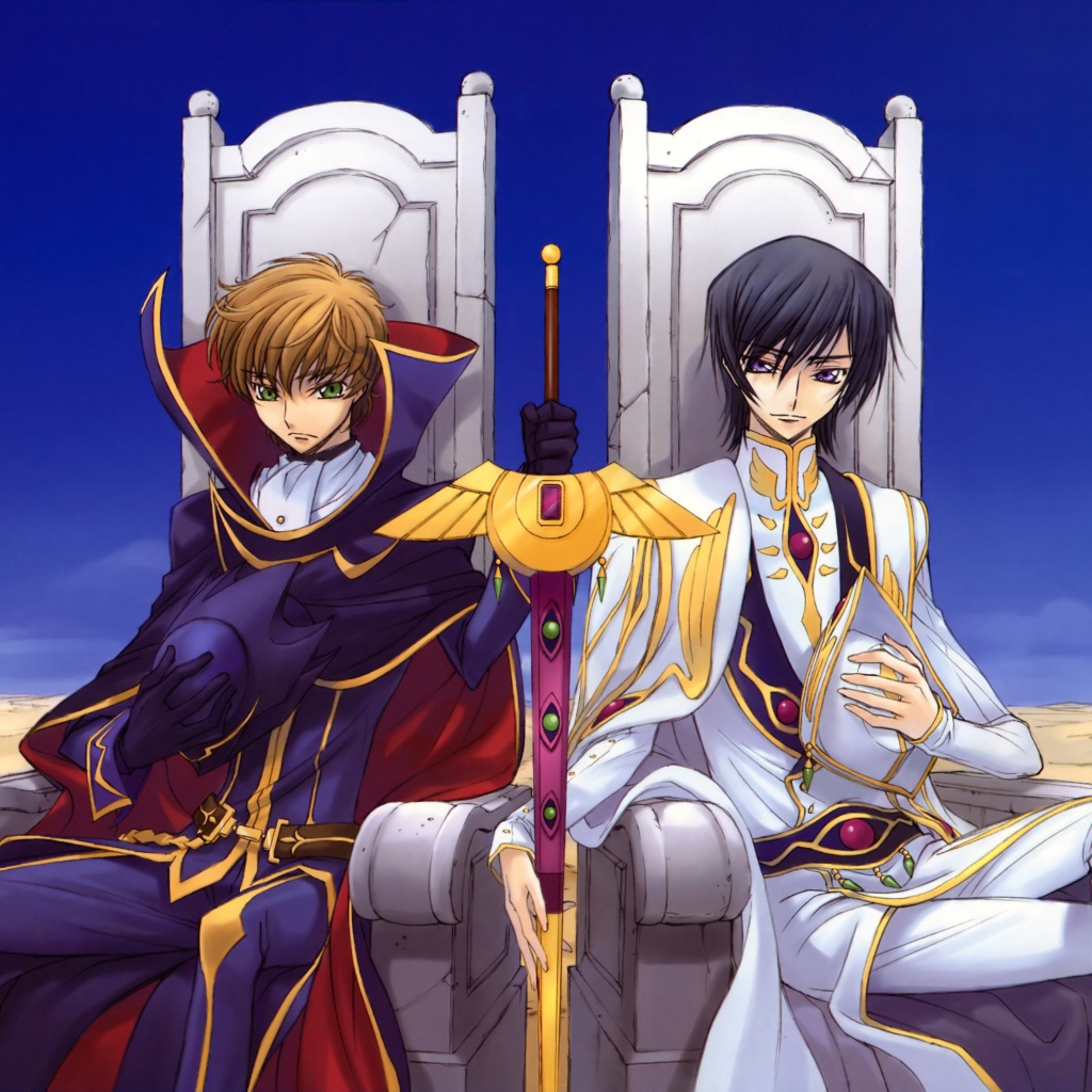 Два персонажа аниме на тронах, Код Гиас