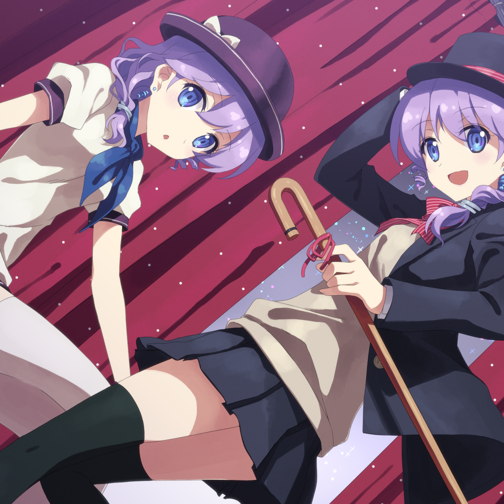 Две подруги в аниме DJ Max