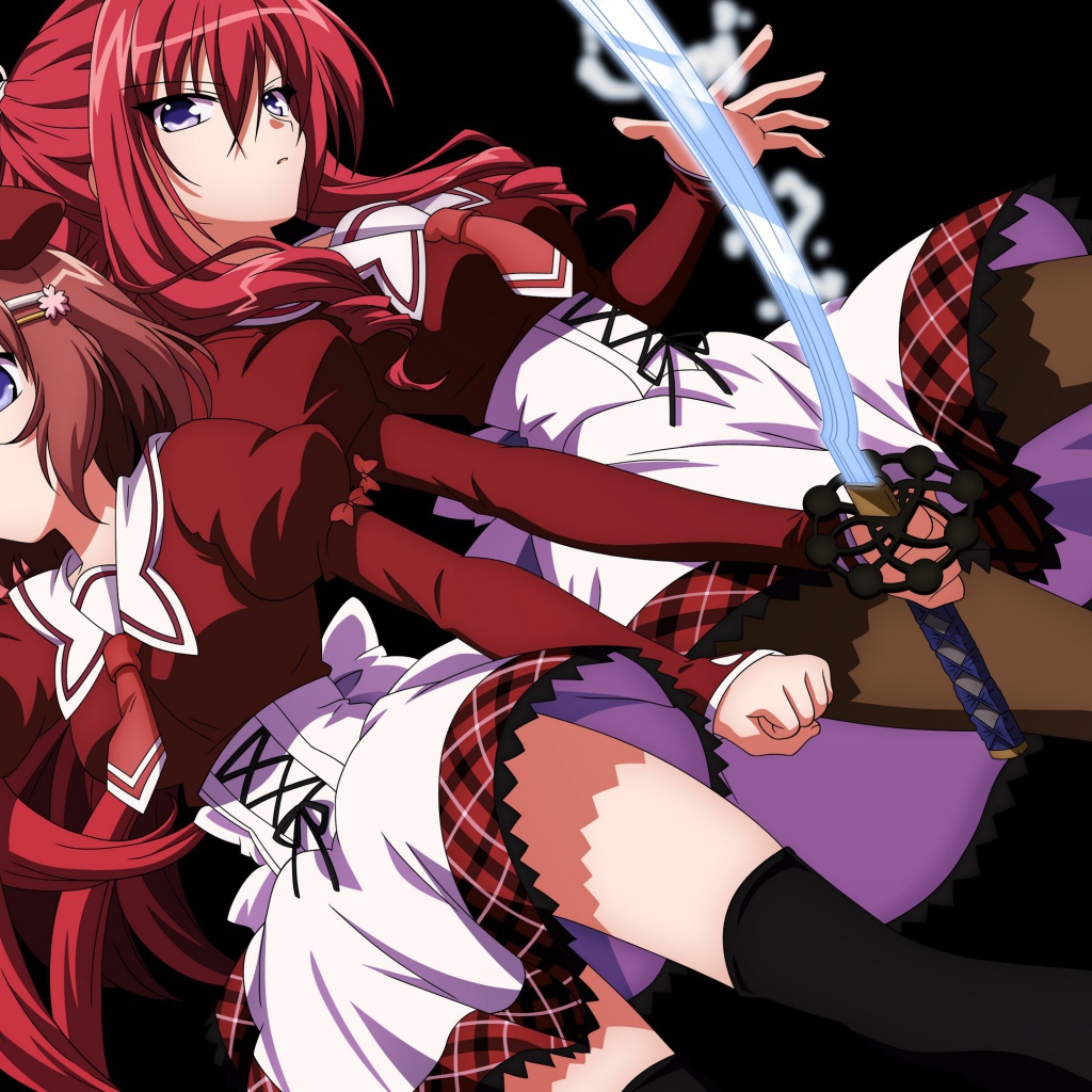 Две девушки из аниме 11 глаз