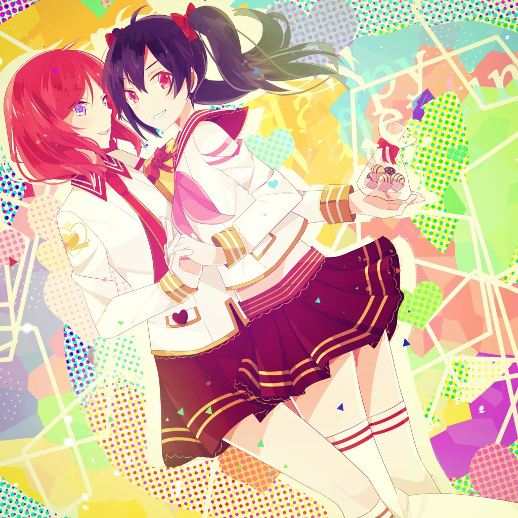 Две девушки из аниме Love Live