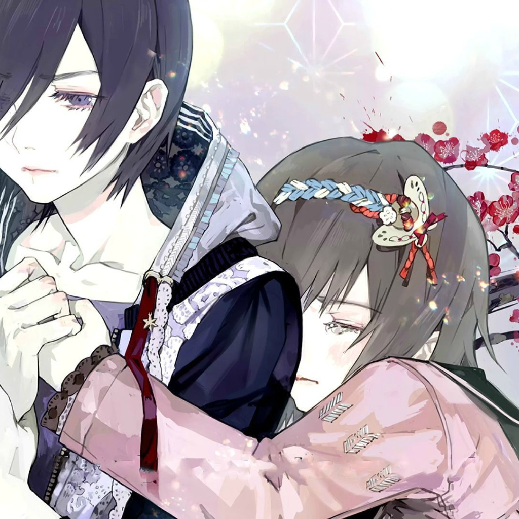 Два героя аниме Tokyo Ghoul