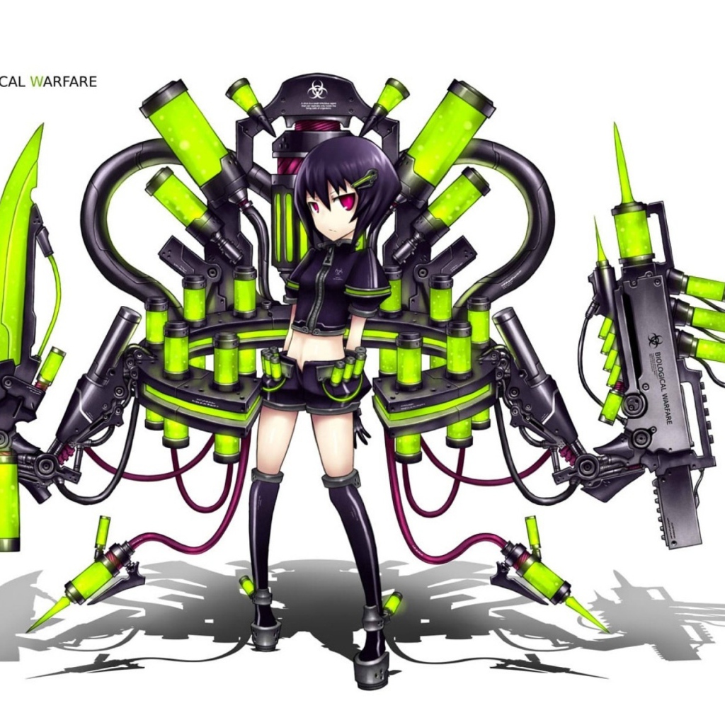Вирусное вооружение девушки Gia Anime
