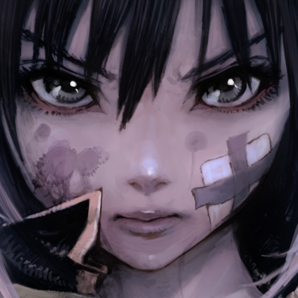 Раненая девушка аниме