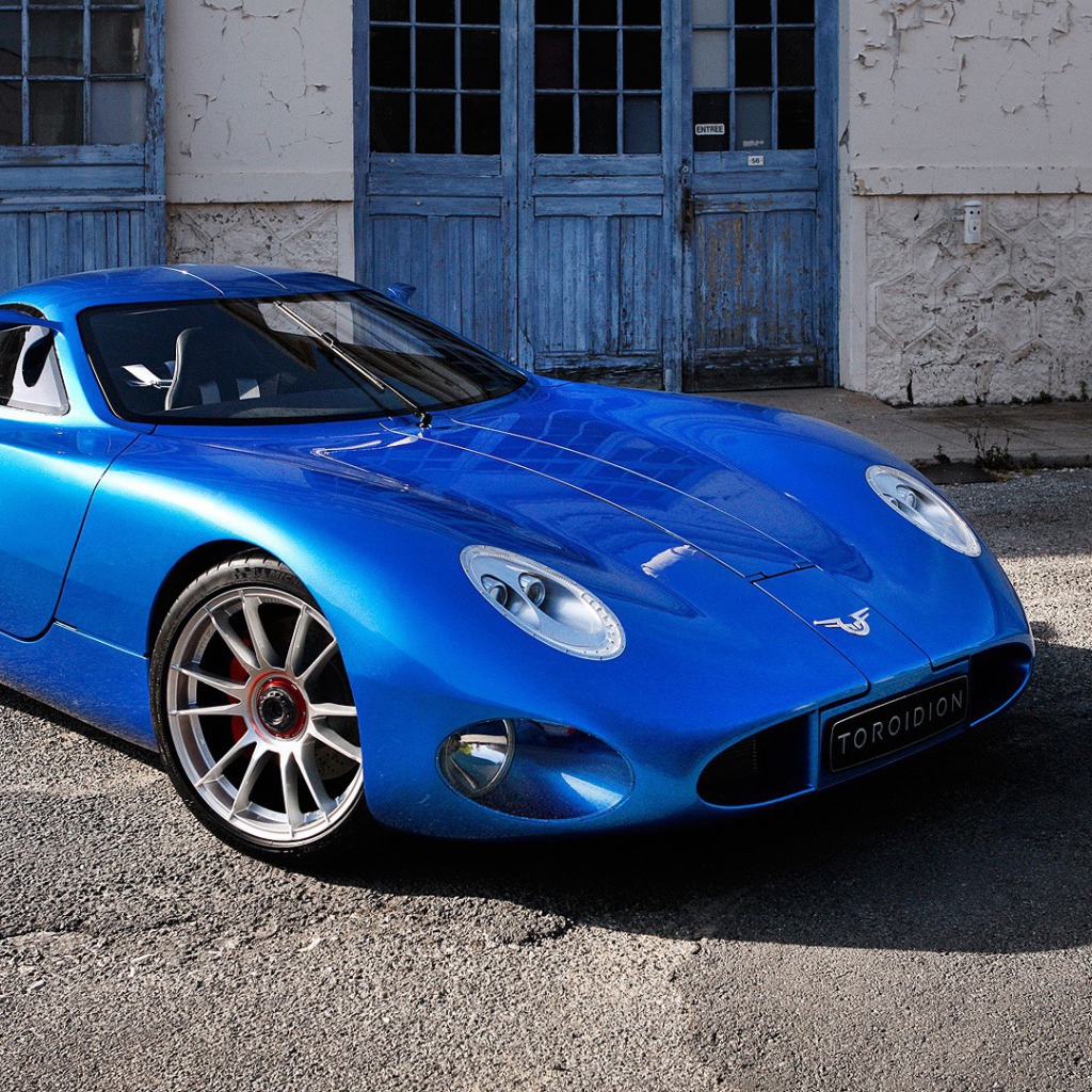 Синий автомобиль Toroidion 1MW