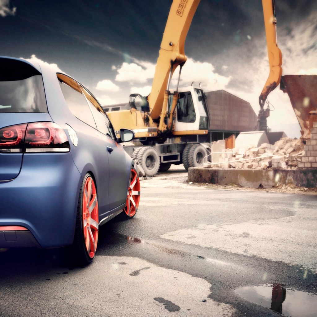 Маленький и большой автомобиль