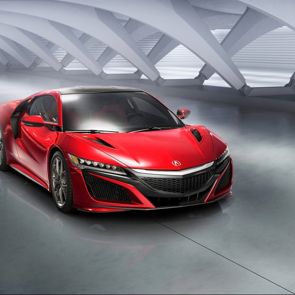 Красная спортивная Acura NSX
