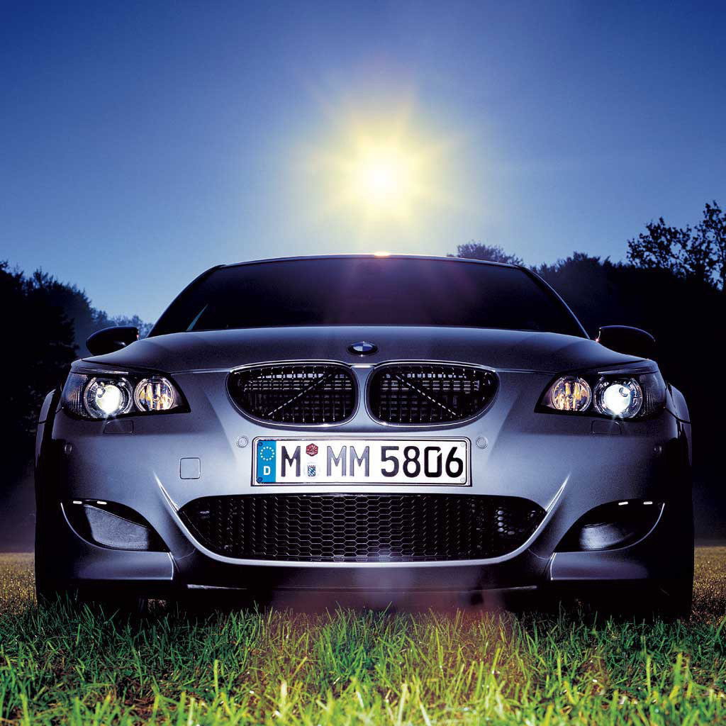 BMW на солнечной поляне