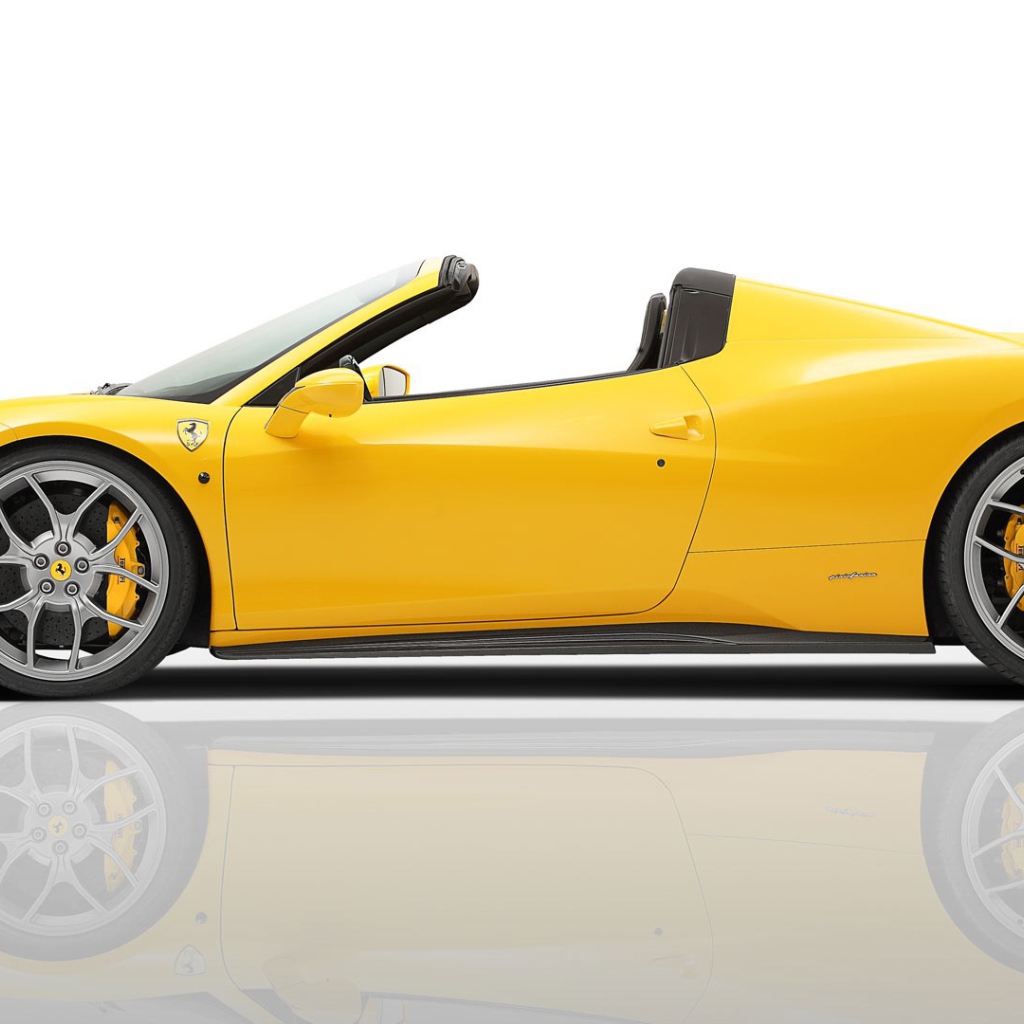 Ferrari 458 Spider Wallpaper Yellow HD