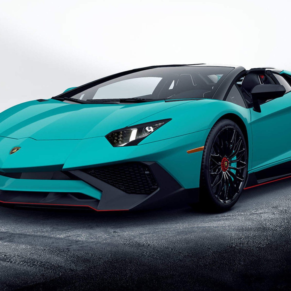 Светло зеленый Lamborghini Aventador