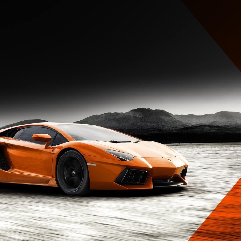 Оранжевый Ламборджини  авентадор