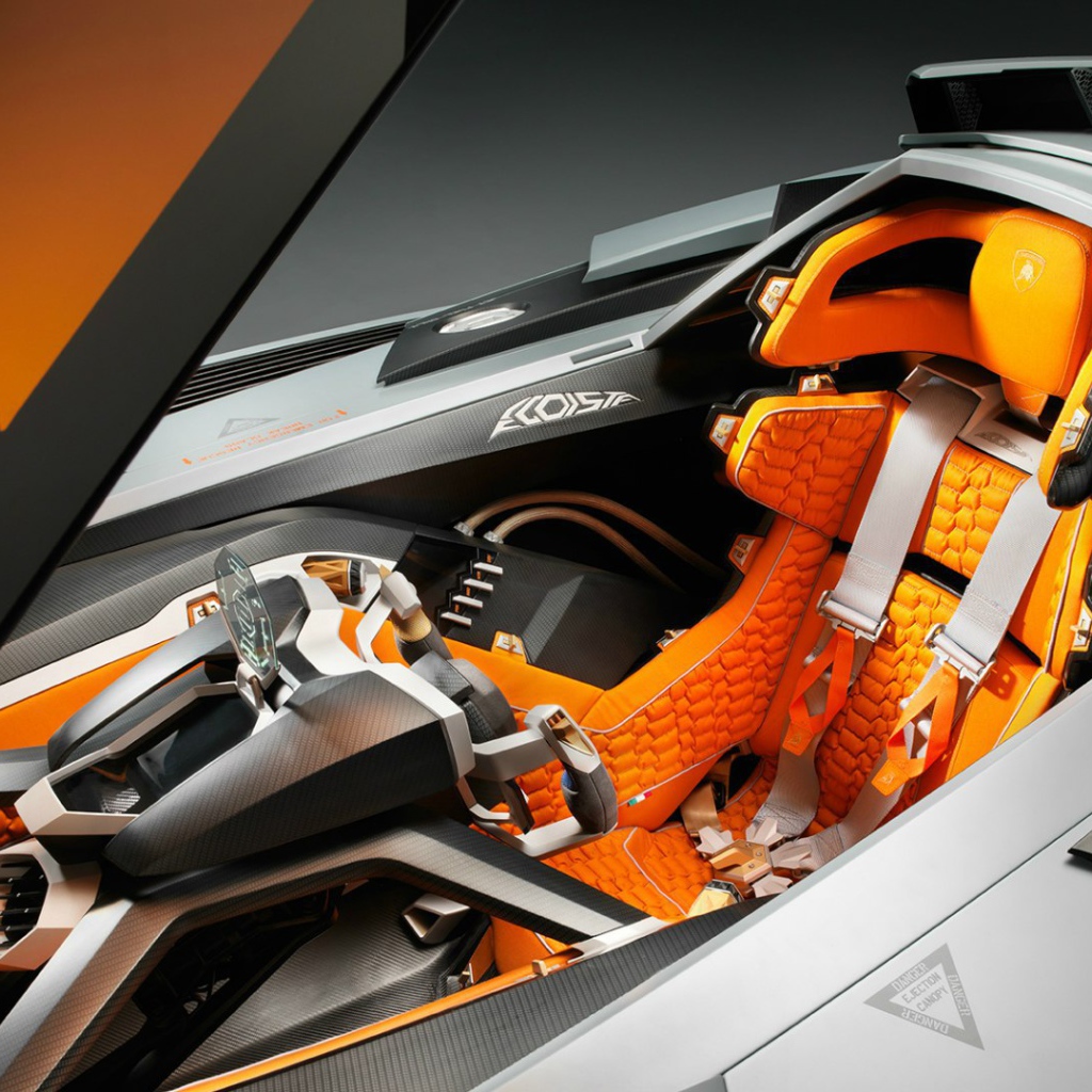 Водительское сиденье в  Lamborghini Egoista