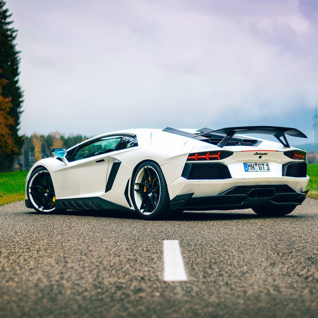 Белый Lamborghini Aventador LP700-4