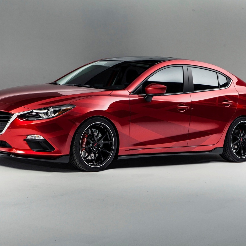 Красный автомобиль Mazda Vector 3