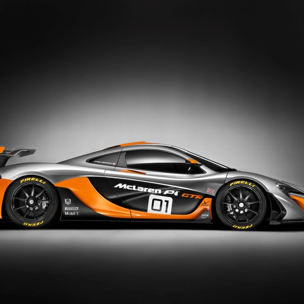 Black and orange color sports McLaren P1