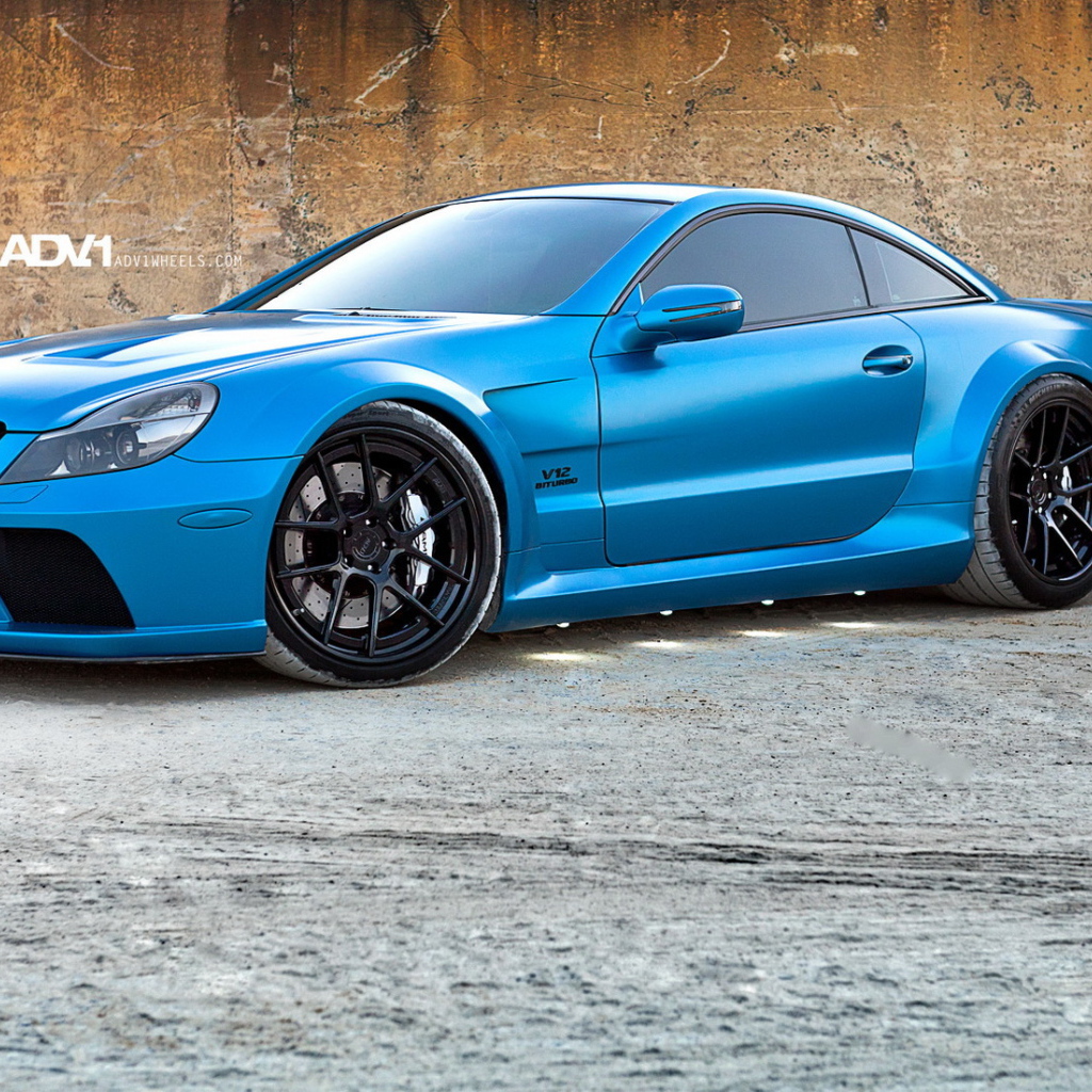 Синий мерседес sl65