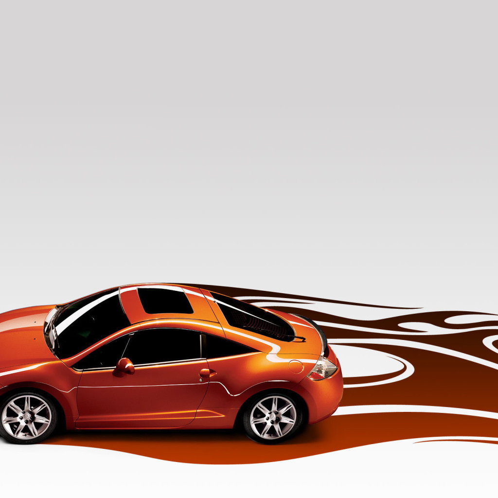 Оранжевый митсубиси