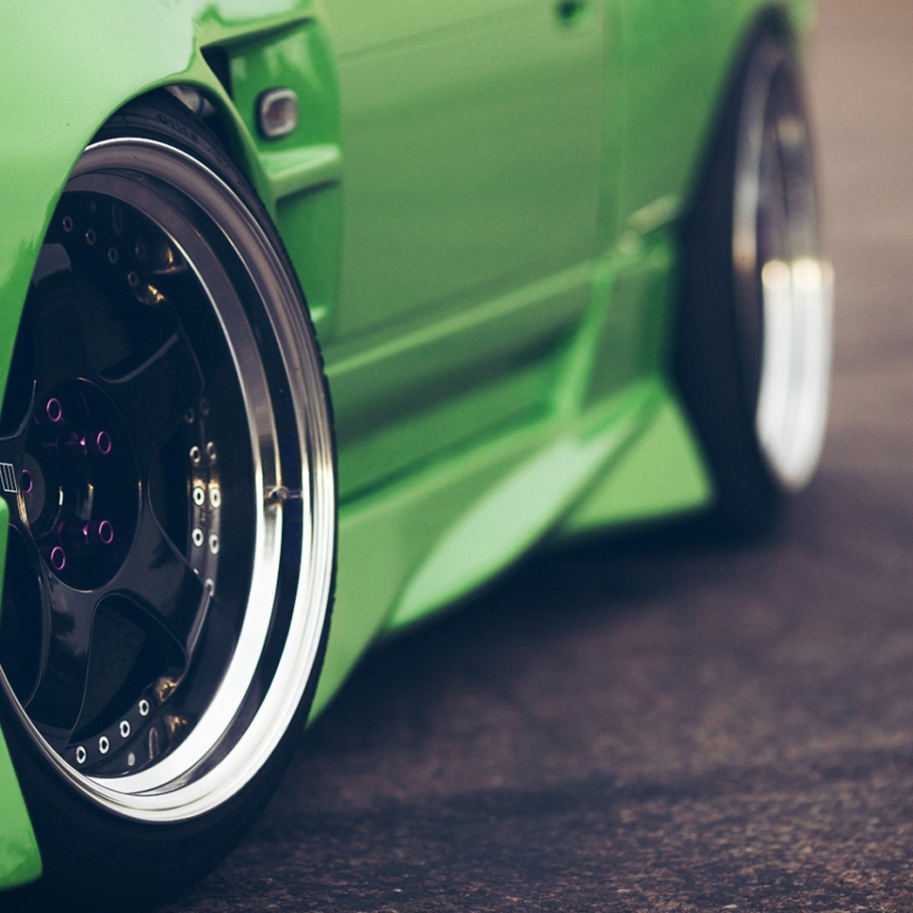 Зеленый Nissan 240sx JDM