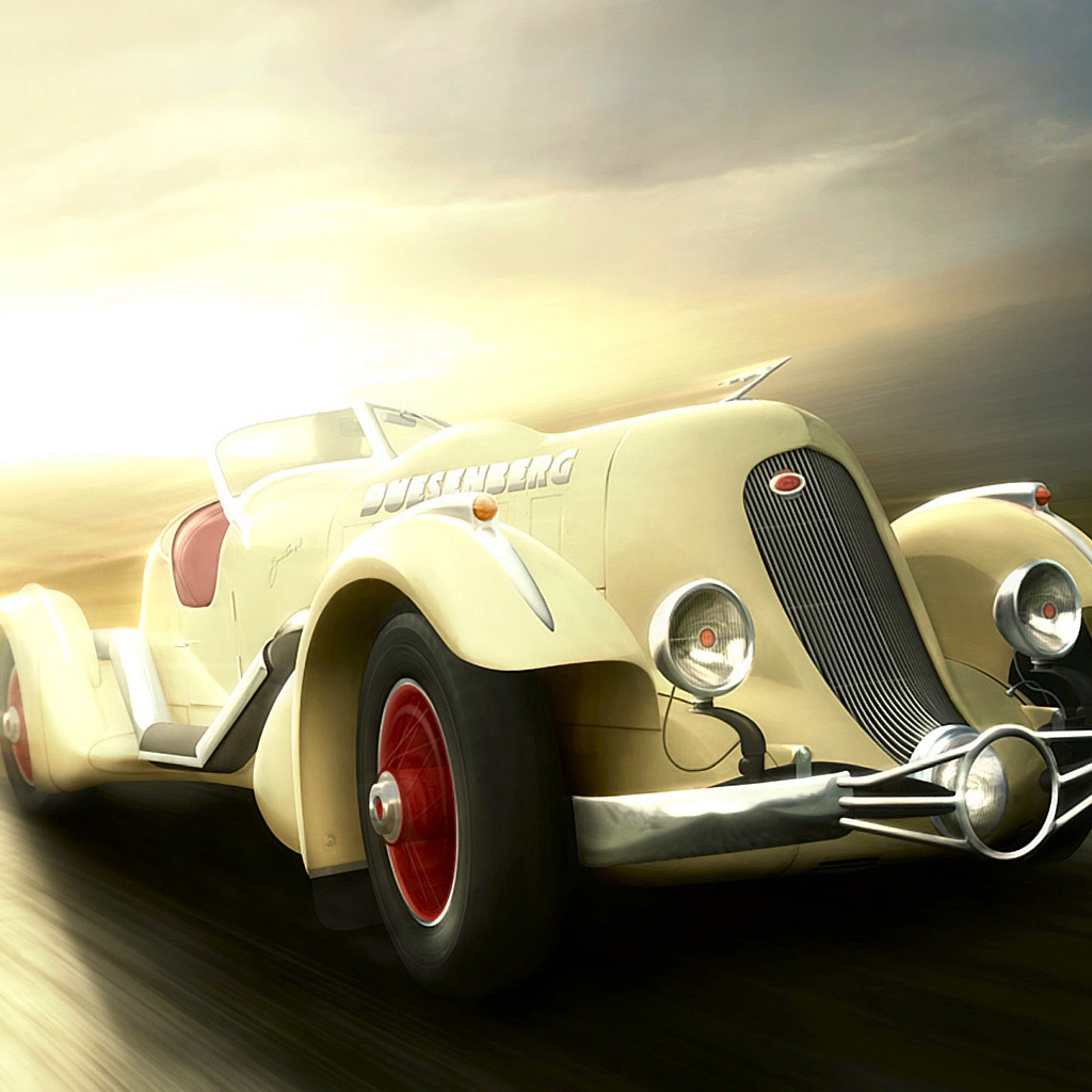 Ретро спортивный автомобиль