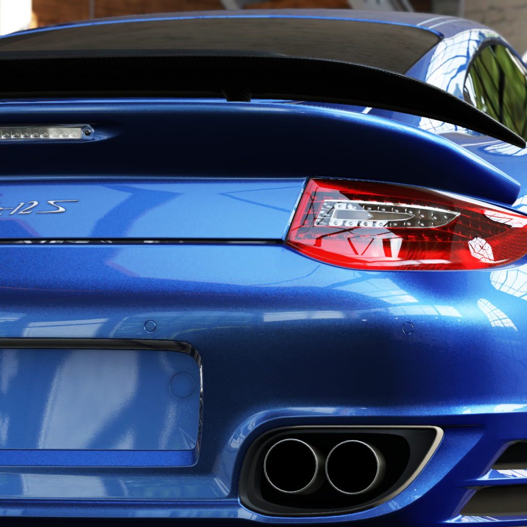 Голубой Порше РУФ 12