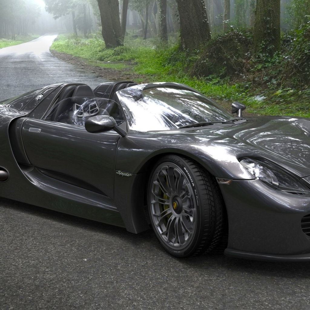 Двухместный автомобиль Porsche 918 Spyder