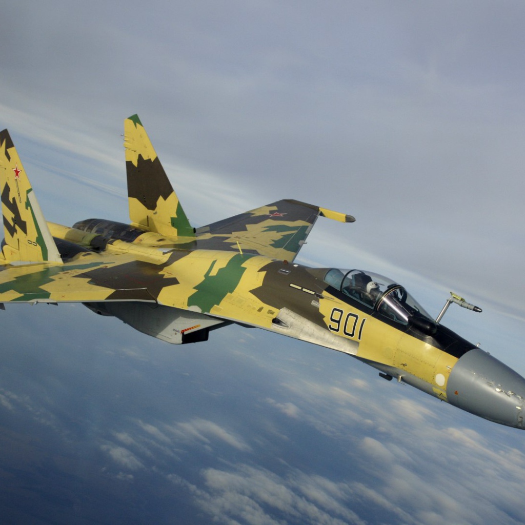 Самолет с маскировочным окрасом