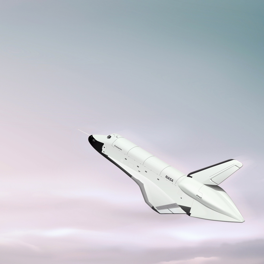 Шаттл над облаками