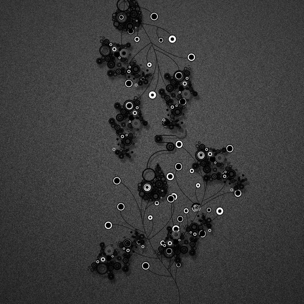 Абстрактные точки на сером фоне