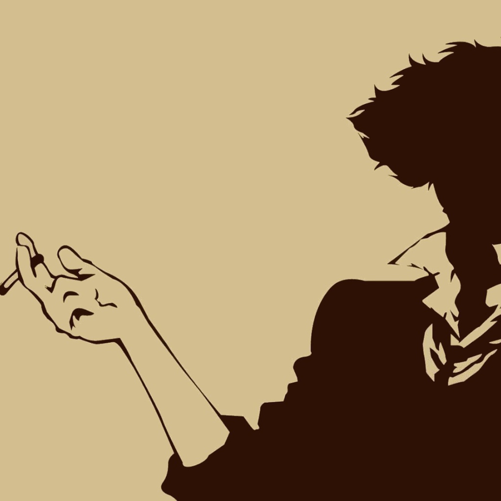 Аниме Ковбой Бибоп, коричневый фон