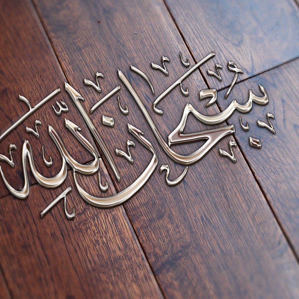 Арабская надпись на паркете