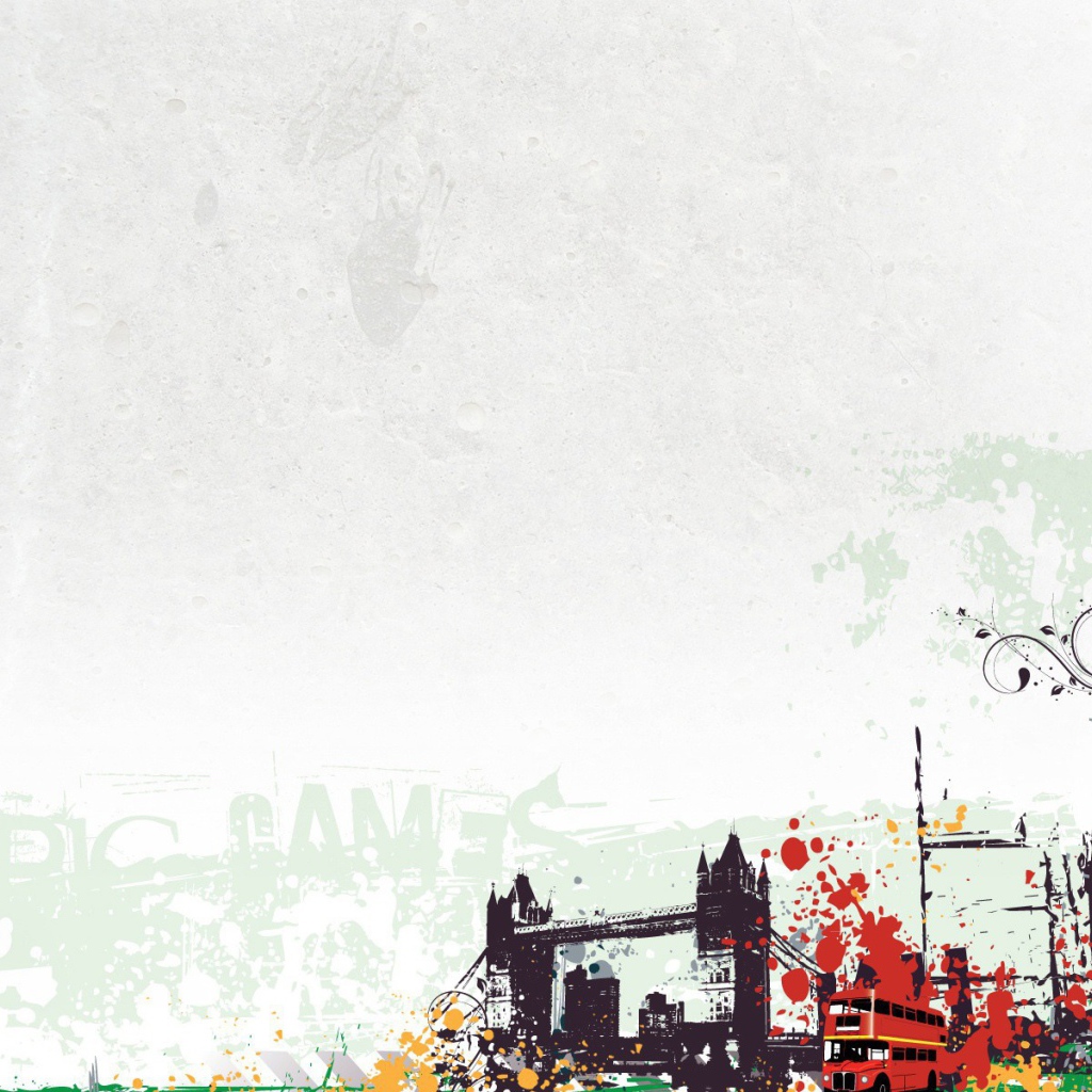 Арт Лондон, серый фон