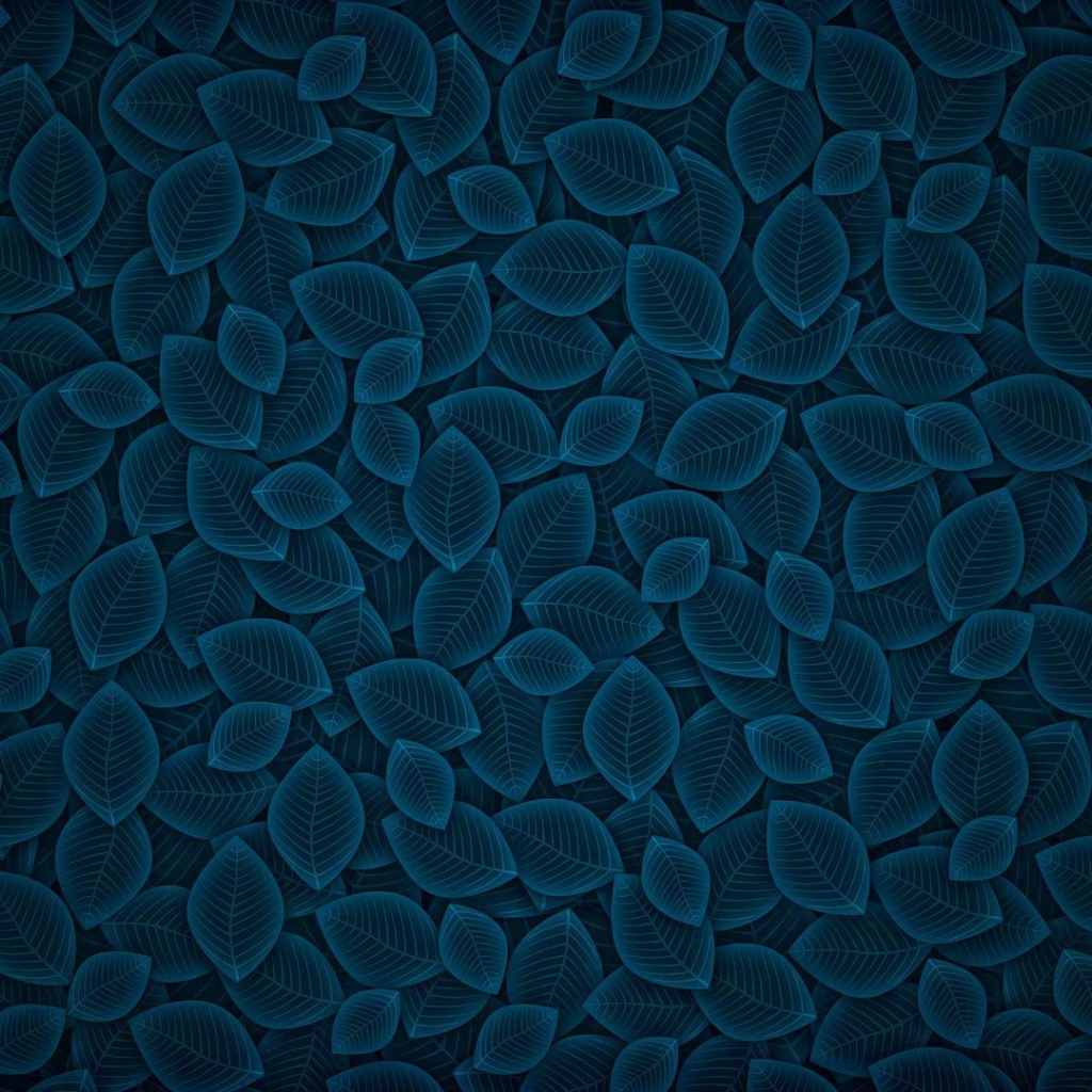 Фон из синих листьев