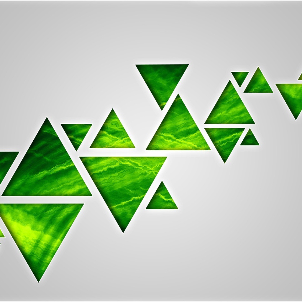 Фон из зеленых треугольников