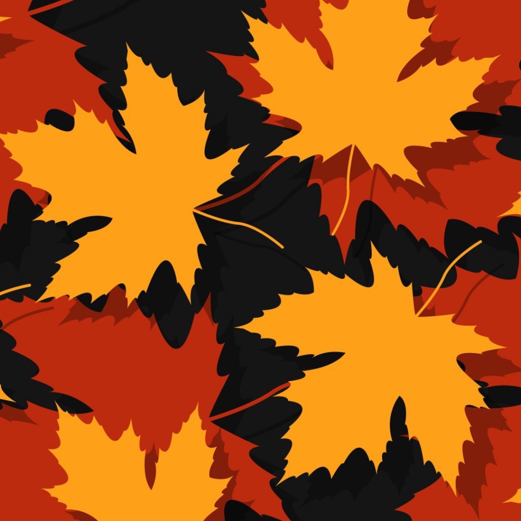 Фон из желтых кленовых листьев