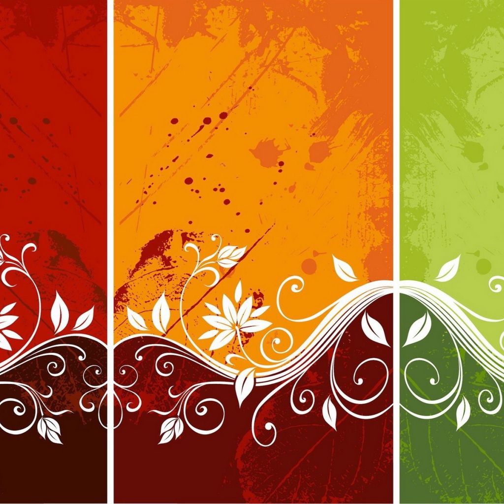 Фон с орнаментом из цветов