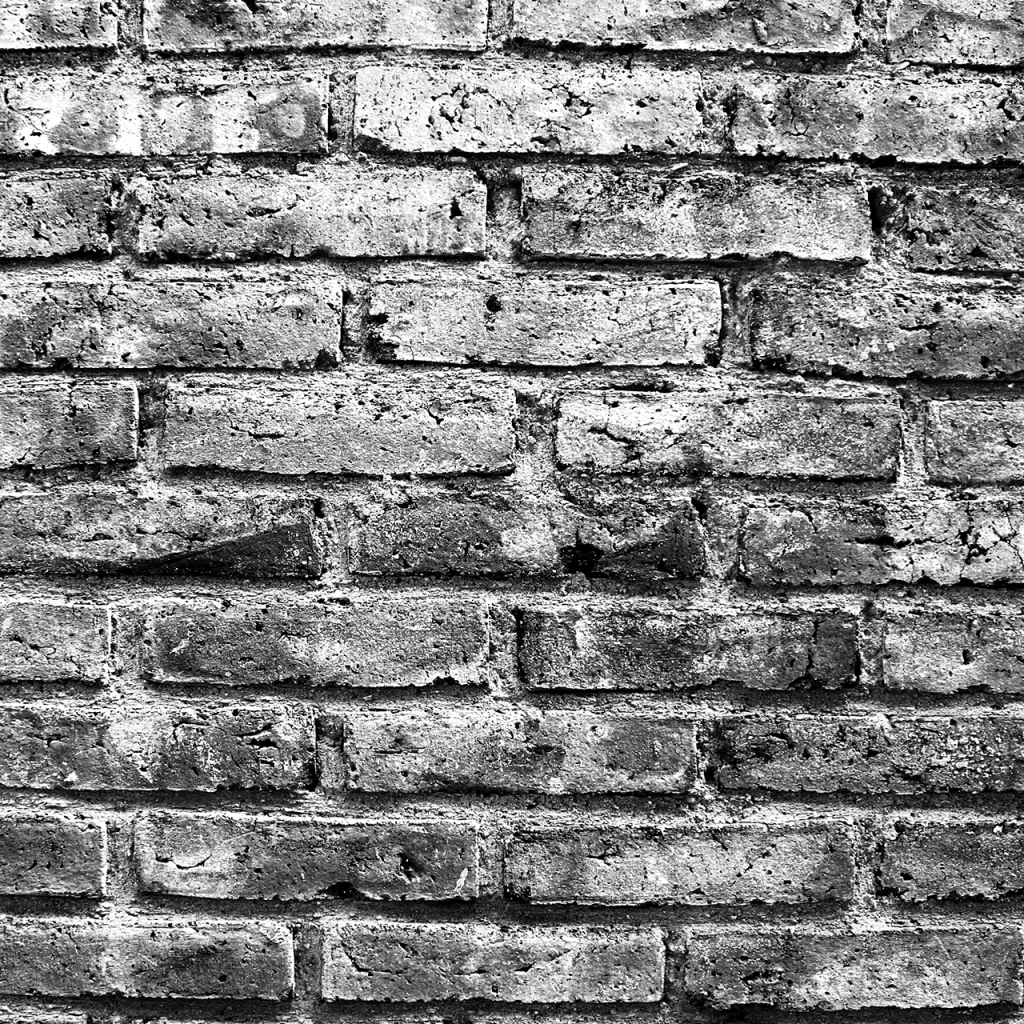Черно белое фото кирпичной кладки