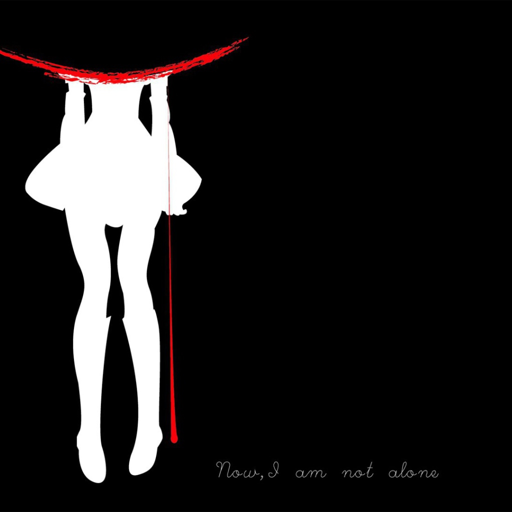 Черный фон, аниме Девочка-волшебница Мадока