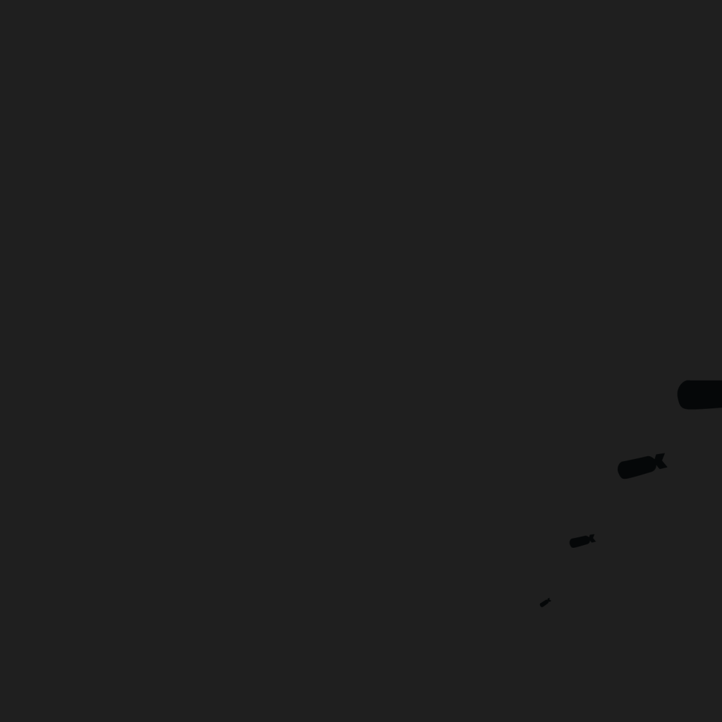 Черные бомбы, темно серый фон