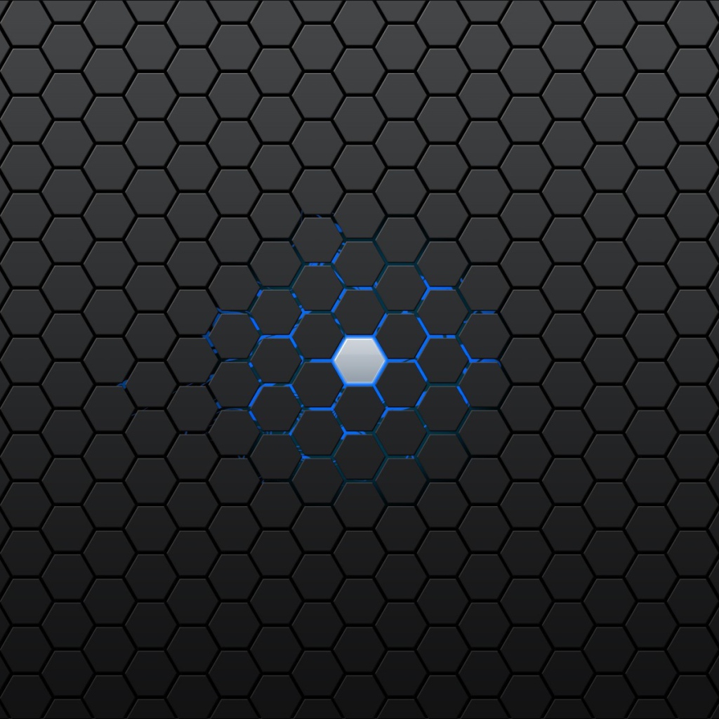 Голубая ячейка в черной структуре