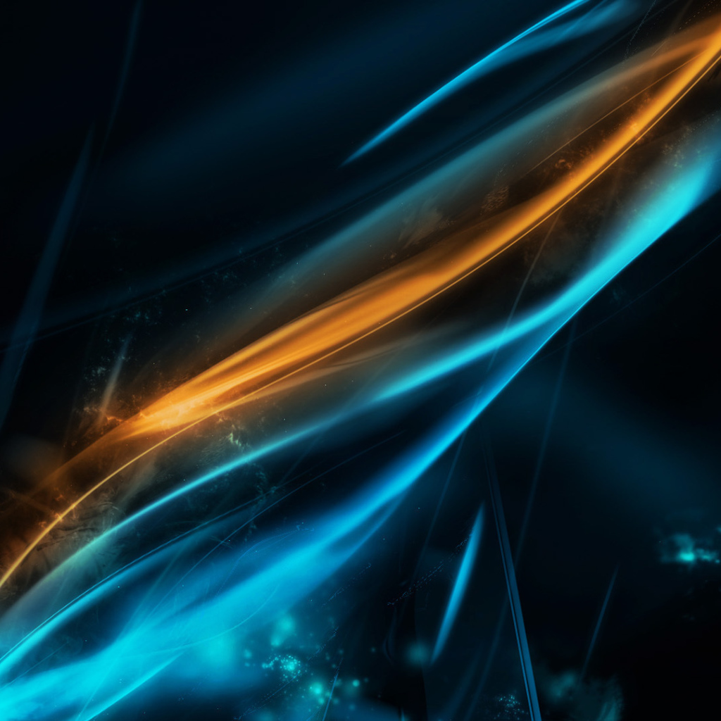 Синий и оранжевый свет