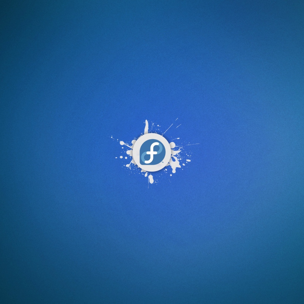 Голубой фон Fedora