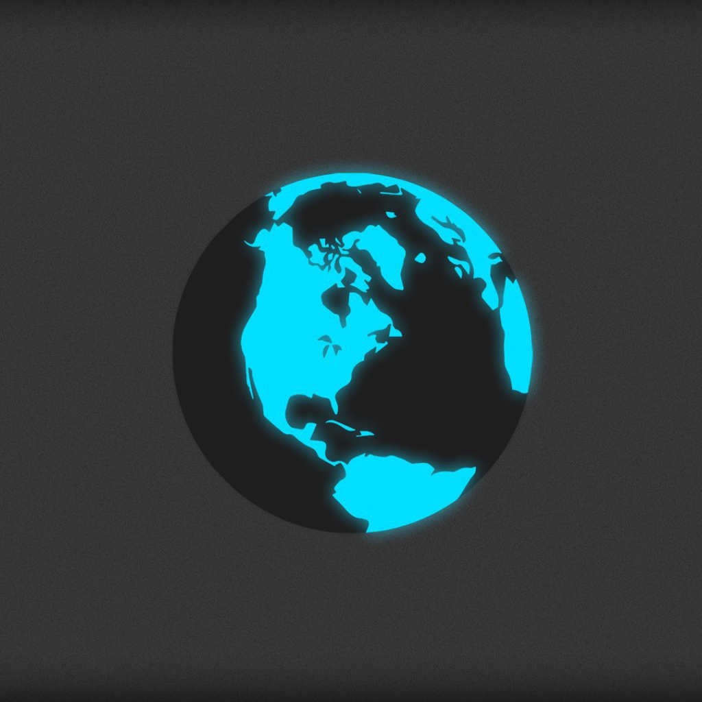 Голубой силуэт Земли