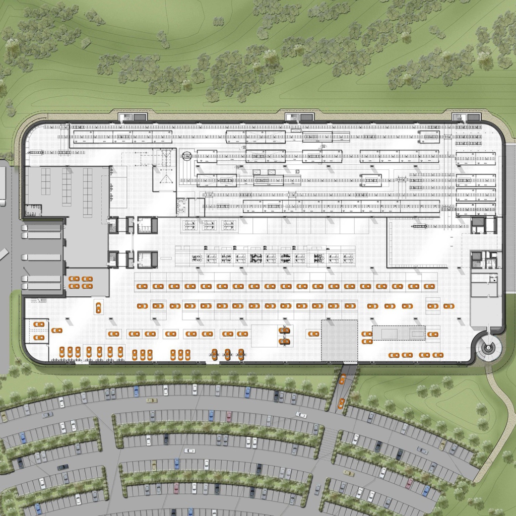 Рабочий чертеж фабрики