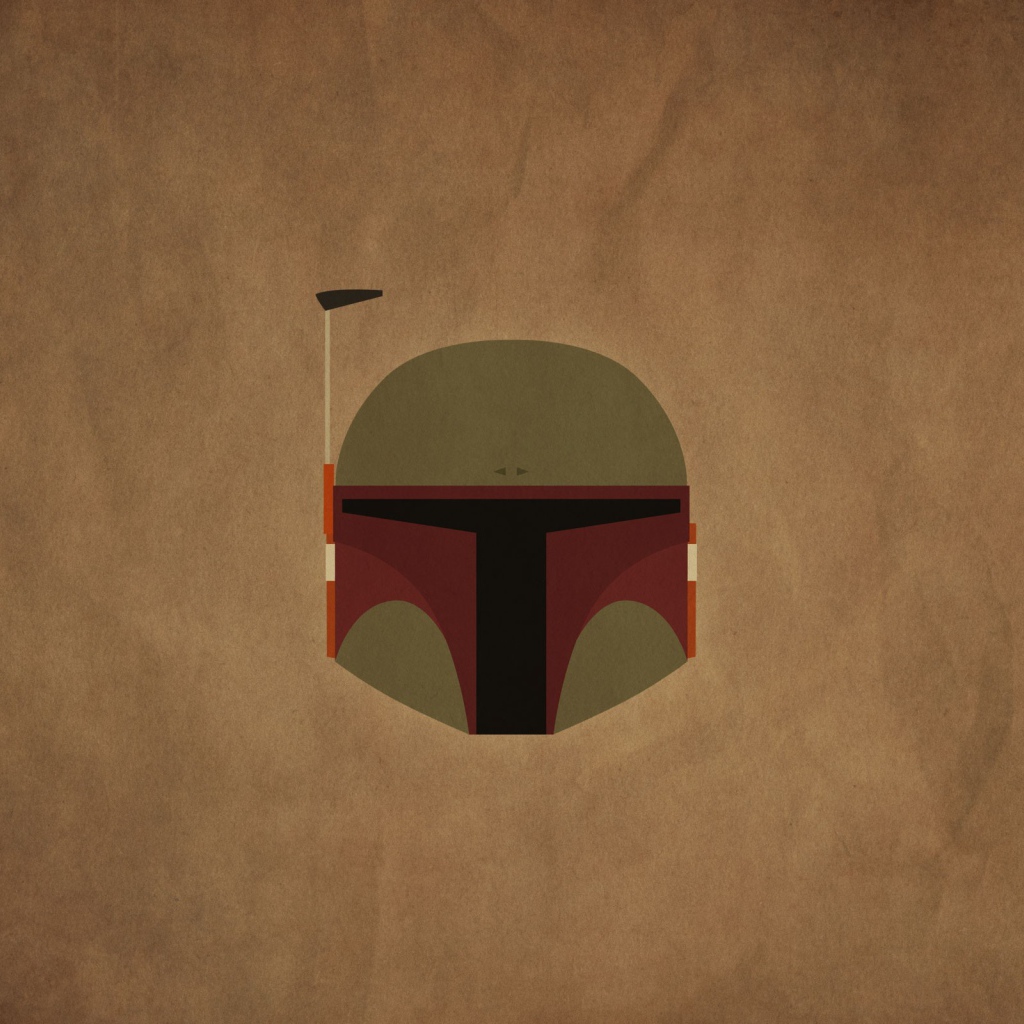 Бобба Фет Звездные войны, коричневый фон