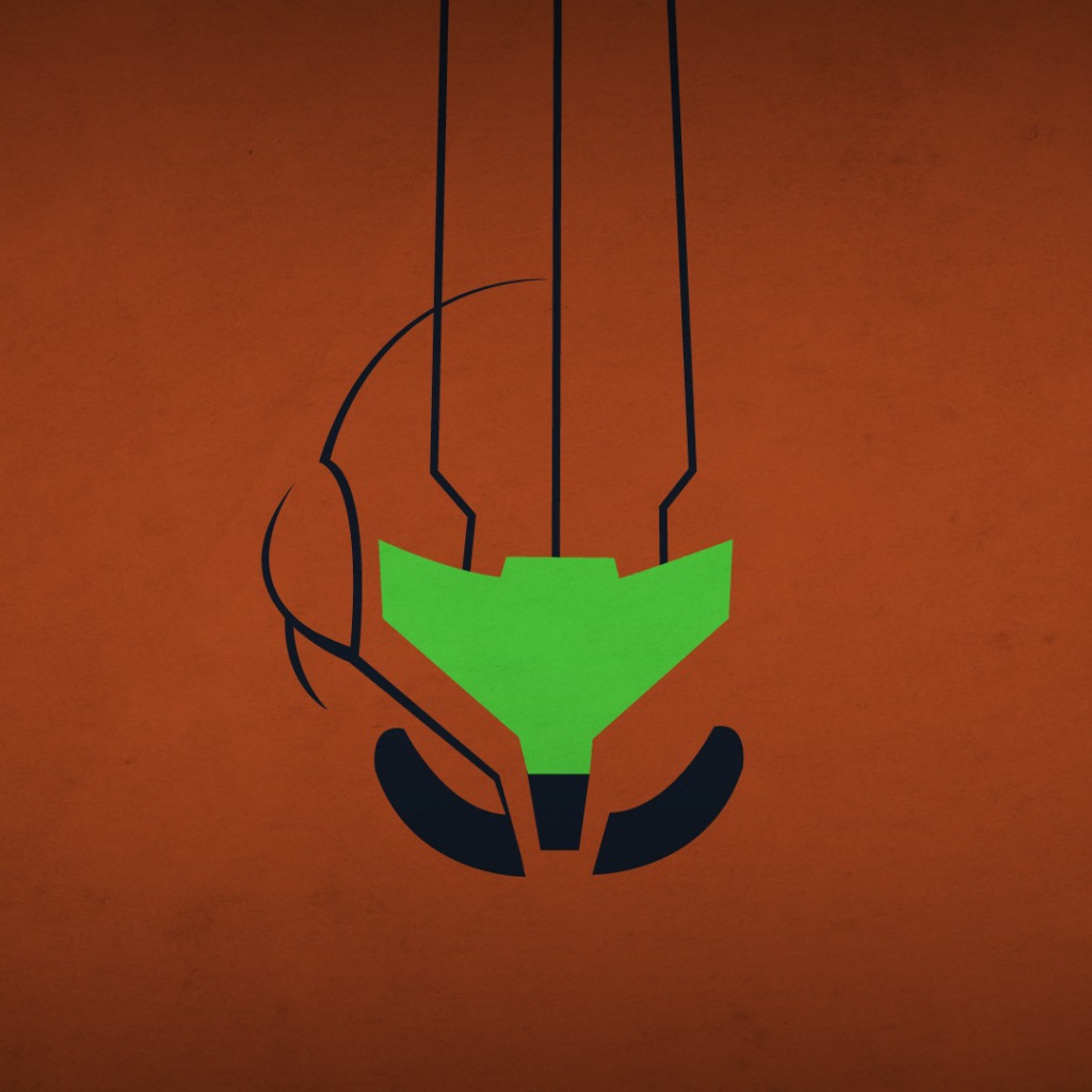 Коричневый фон, игра Metroid