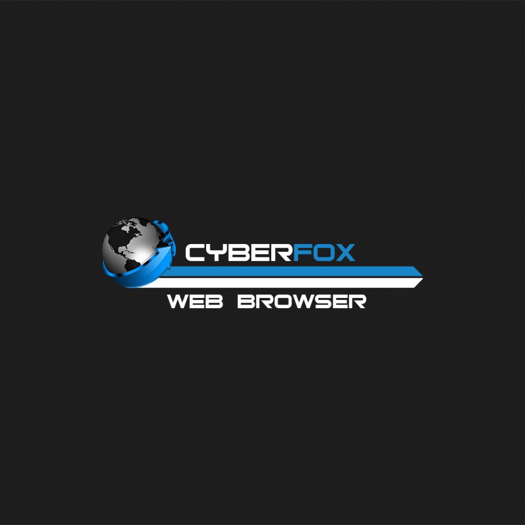 Браузер Cyberfox, голубой на сером фоне