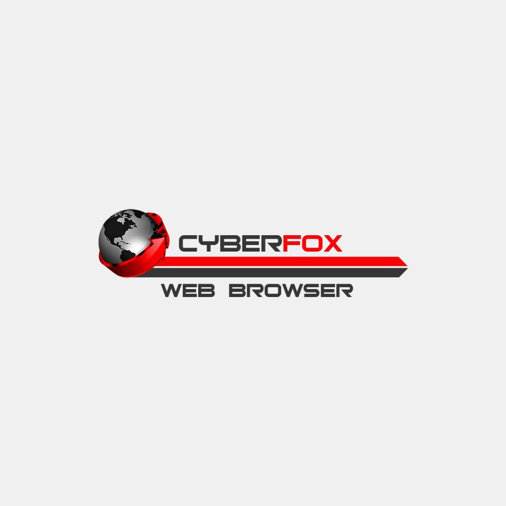 Браузер Cyberfox, красный на белом фоне