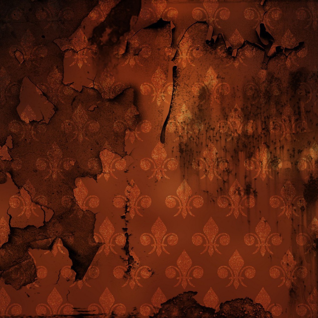 Обгоревшие коричневые обои