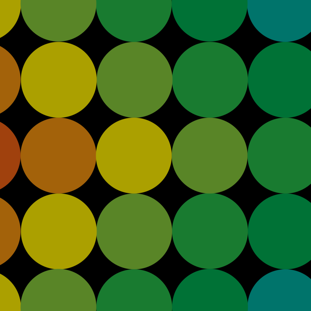 Круги разных цветов на черном фоне